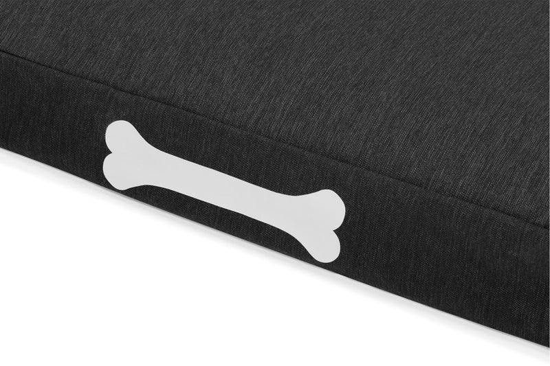 Fatboy سرير الكلاب فاتبوي دوغيلونج أوليفين | مصنوع من قماش أوليفين | قوي ودائم | مقاوم للماء والأوساخ | سهل التنظيف | للاستخدام الداخلي والخارجي | حشوة (EPS) | كبير | 120x75x14 سم - رمادي رعدي - Image 3